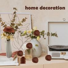 20pcs Mini Brown Cowboy Hat Craft Supplies, Suitable For DIY Projects, Cake Decorations And Western Theme Celebrations - Multicolor - View 4