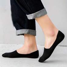 5 Pairs Black/White/Gray Solid Color Unisex Short Socks, Breathable Low-Cut Ankle Socks, Spring/Summer, All Seasons