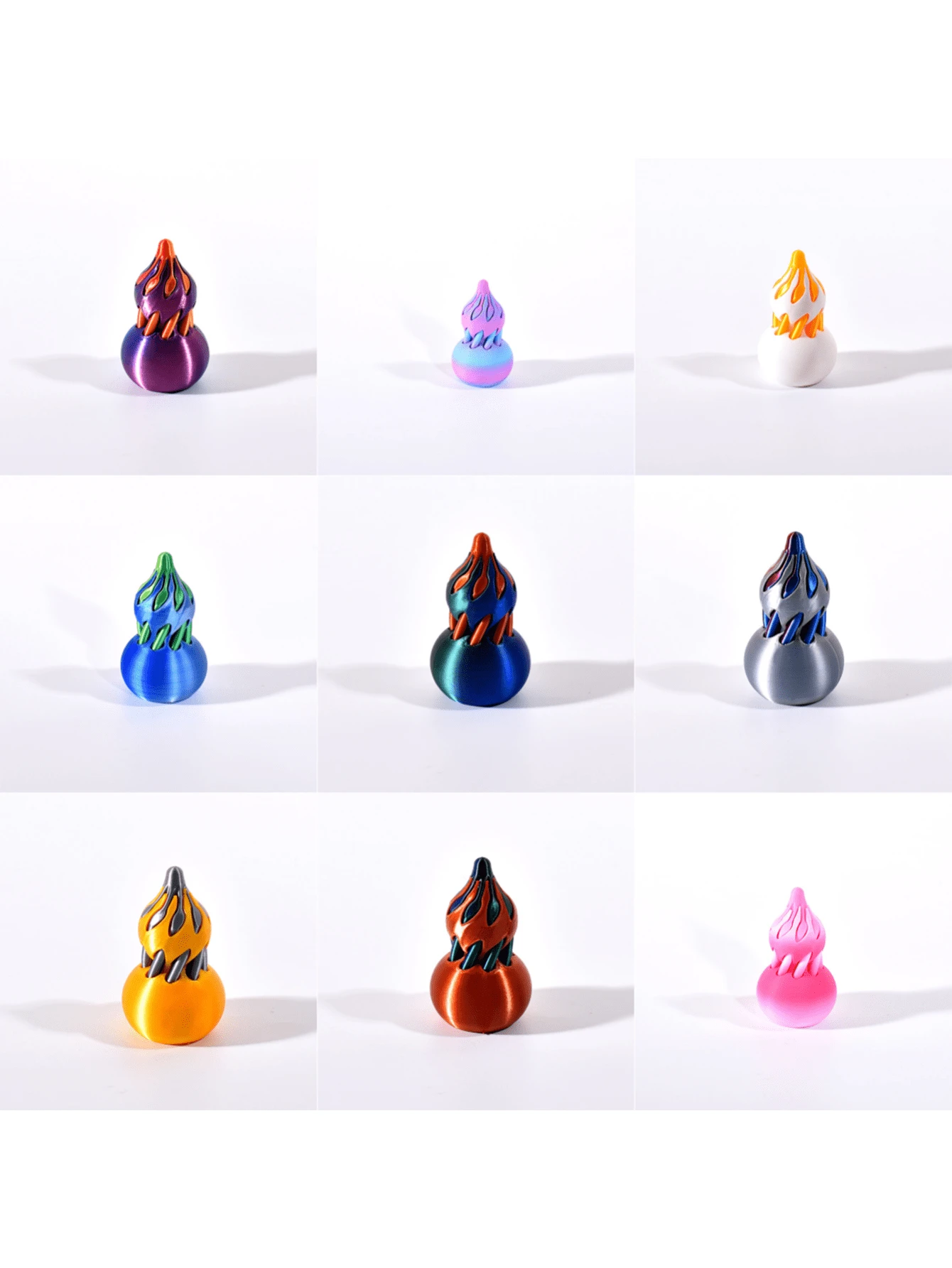 1pc/Spiral Decompression Gourd Fidget Toy Printed Desk Decor, 3D Print Adult Toy Gift