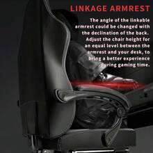 Big And Tall Gaming Chair 400lb Weight Capacity,Gamer Chairs For Adults,Video Game Chair Wth Footrest,Racing Style Computer Gamer Chair With Headrest And Lumbar Support, Christmas Thanksgiving Cyber Monday Gift - Đen + Xám - Xem 6