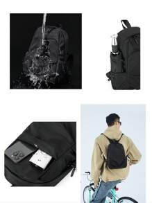 Mochila casual minimalista para hombres, bolsa de almacenamiento para uso diario, bolsa de regalo para hombres, regalos de Navidad, vacaciones de invierno, regalos para papá, regalos para novio, mochila escolar, mochila de gran capacidad, bolsa deportiva, mochila de viaje, bolsa para libros, bolsa para portátil, bolsa esencial de viaje para hombres, bolsa negra, bolsa esencial de vacaciones, bolsa de camping y viaje, bolsa de playa, funda de portátil de playa, bolsa de la vida deportiva, mochila de viaje