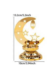 1 peça Castiçal Rama Decoração de Centro de Mesa Casamento Festa Aniversário de Casamento Decoração Doméstica Jantar à Luz de Velas Decoração, Estrela, Lua, Decoração de Lanterna