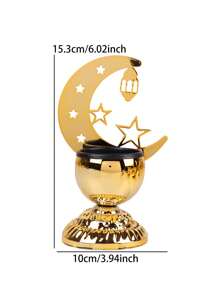 1 peça Castiçal Rama Decoração de Centro de Mesa Casamento Festa Aniversário de Casamento Decoração Doméstica Jantar à Luz de Velas Decoração, Estrela, Lua, Decoração de Lanterna