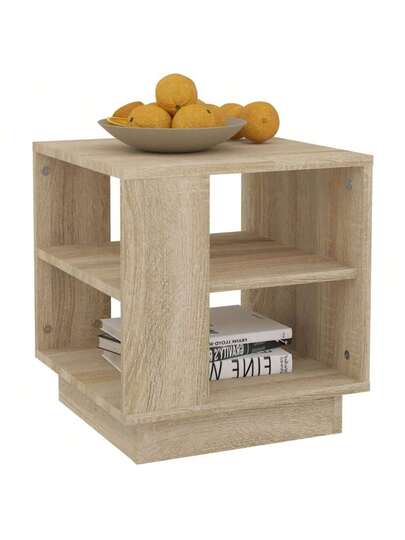 VidaXL Coffee Tafel 40x40x43 Cm Processed Wood Sonoma Oak view 4