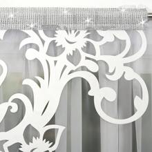 2-Piece Set, High-Quality Trilon Tulle Curtains + Suede Laser-Carved Fabric Curtains, Soft Light See-Through But Not Transparent, Privacy Protection, Light Luxury Style Light-Blocking And Soundproof Window Decoration, Size: 400*145cm, Suitable For Bedroom, Study, Balcony Decoration