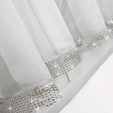 2-Piece Set, High-Quality Trilon Tulle Curtains + Suede Laser-Carved Fabric Curtains, Soft Light See-Through But Not Transparent, Privacy Protection, Light Luxury Style Light-Blocking And Soundproof Window Decoration, Size: 400*145cm, Suitable For Bedroom, Study, Balcony Decoration