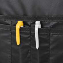 40L Black And Grey Durable School Backpack | Water Repellent Large Capacity Bag With Multi-Compartment Design For Students - Grey - View 6