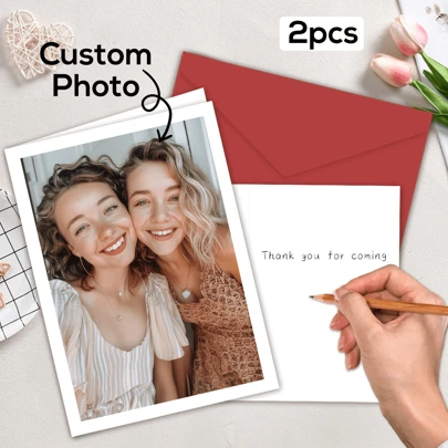 [Tùy chỉnh] 2 chiếc, Thiệp chúc mừng tùy chỉnh, Hình ảnh có sẵn, Tùy chỉnh cho Ngày Valentine, Thiệp trắng, Thiệp tự làm, Thiệp trắng, Thiệp tùy chỉnh, Thiệp sinh nhật, Thiệp đính hôn, Thiệp cưới, Thiệp kỷ niệm, Quà tặng ngày lễ, Trang trí tiệc, Thiệp và phong bì sáng tạo, Trở lại trường học, Đồ dùng học tập, Lịch lễ hội