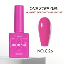 3-in-1 Gel in einem Schritt (ohne Top- und Basislack erforderlich) 27 Farben Serie 15ml Gel-Nagellack Set mit Herbstglanz Finish, halbpermanent, Glitzer, Pailletten Nagellack Set Kit, Softening UV-Lack für Maniküre, Nageldesign, einfarbig in einer Flasche