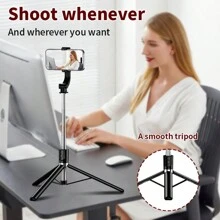 Wireless Phone Selfie Stick Multifunctional Live Broadcast Fill Light Shooting Foldable Integrated Three Legged Phone Holder