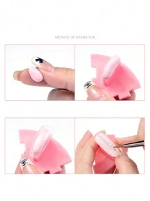 Multi Purpose Nail Art Clay For False Nail Tips Displaying Pink Green White Adhesive Adhesive Glue Mud Nail Practice Tools