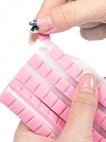 Multi Purpose Nail Art Clay For False Nail Tips Displaying Pink Green White Adhesive Adhesive Glue Mud Nail Practice Tools