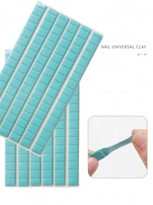 Multi Purpose Nail Art Clay For False Nail Tips Displaying Pink Green White Adhesive Adhesive Glue Mud Nail Practice Tools