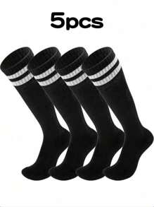 10 chiếc/5 chiếc/2 đôi/1 chiếc Tất bóng đá chuyên nghiệp cho trẻ em từ 3-16 tuổi, Tất thể thao mỏng và thoáng khí cho bé trai và bé gái, dài đến bắp chân, Ba lô đi học, quà tặng dự tiệc năm mới cho bạn bè. Thích hợp làm quà tặng ngày lễ tình nhân, quà tặng Giáng sinh, quà tặng năm mới và nhiều quà tặng lễ hội khác. - màu đen - Xem 14