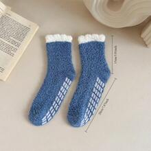 6 Pieces/Set Of Winter Warm Fluffy Socks, Sports Outdoor Socks, Women's Furry Thick Warm Mid Tube Socks