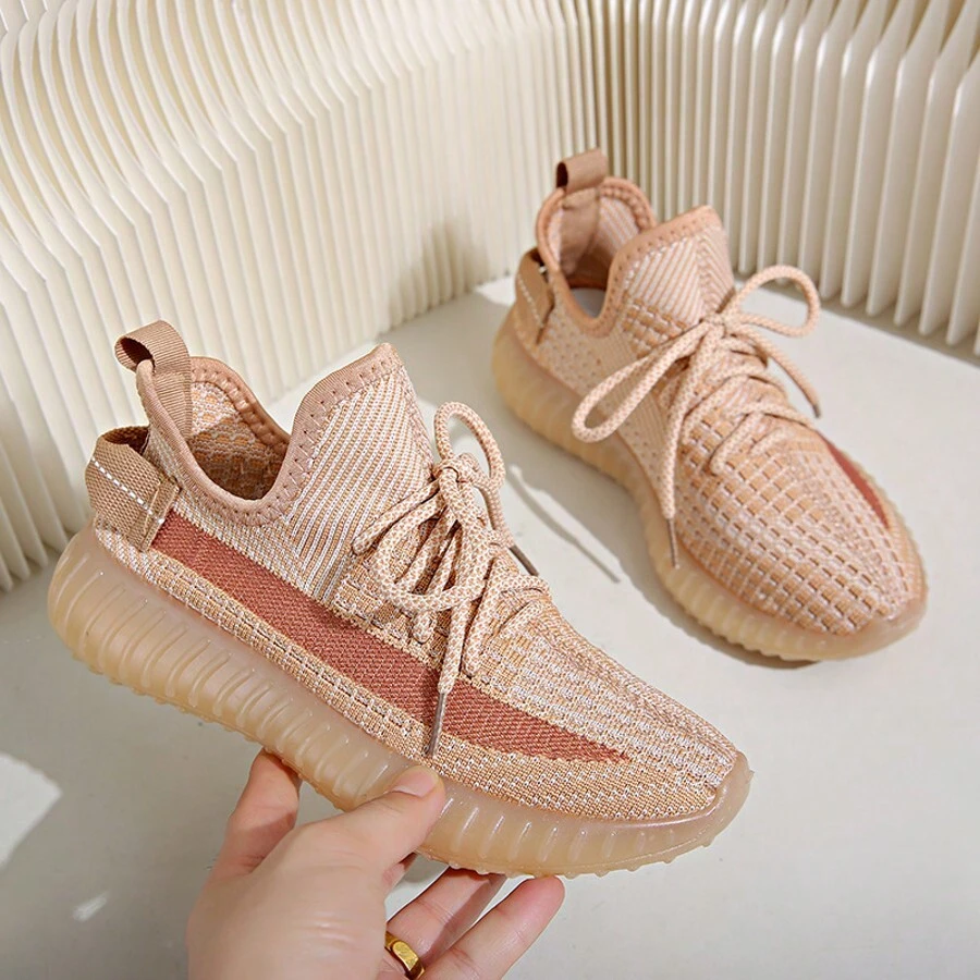 Sports Shoes Spring And Summer New Casual Sports Shoes Comfortable And Breathable Modern Fashion Leisure Super Elastic Sole Popcorn Cushioning High-End Women's Casual Sports Shoes - Terracotta Warriors - View 1