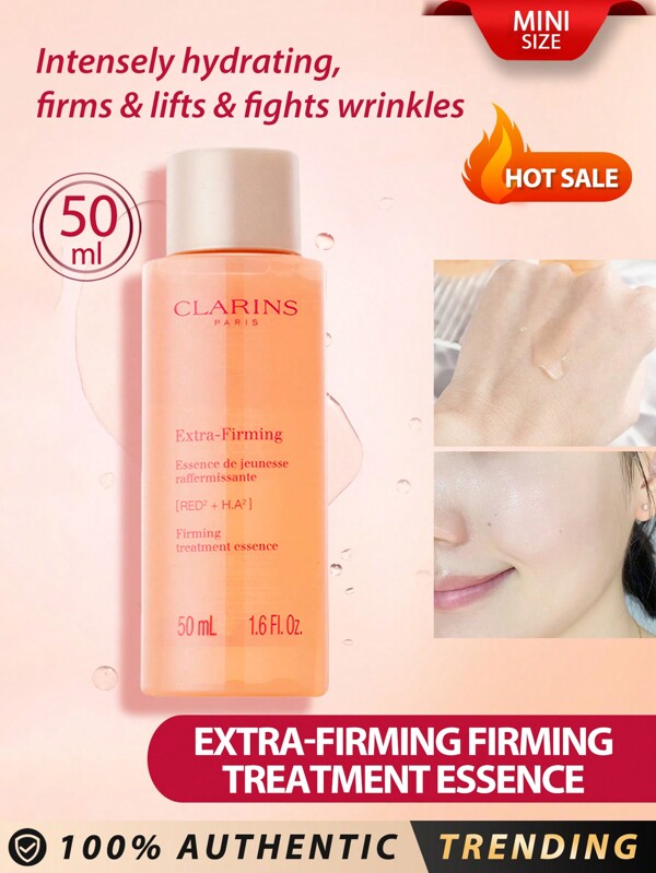 Clarins CLARINS[Mini]Extra-Firming Firming Treatment Essence 50ml | An Intensely Hydrating, Alcohol-Free Treatment Essence That Visibly Firms, Lifts, And Fights Wrinkles
