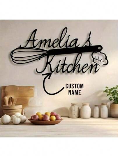 CIFbuy Kitchen Customizable Metal Wall Art Sign – Artistic Farmhouse Kitchen Decor, Personalized Family Theme, Reusable & Detachable, Asymmetrical Shape, Metal Surface Recommended Gifts Birthday Graduation,Multi-Functional,Adjustable, ,Ornamental,Reusable,Exquisite,Adorable,High-Quality,Modern,Colorful,Cute,Comfortable,Stylish,Custom,Personalized,Unique,Ideal Gifts For Him,Ideal Gifts For Her,Boyfriend,Girlfriend,Dad,Mom,Family,Friends,Son,Daughter,Office,Tea Room,School,Home,Home Refresh