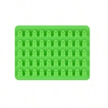 1pc 50-Cavity Silicone Bear Chocolate Mold, DIY Baking Tool For Gummy, Jelly, Chocolate, Candy, Ice Cube