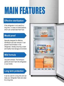 Refrigerator Deodorizing Cleaner Deep Cleaning Stubborn Dirt Stains Desalination Odor Refrigerator Cleaner (New And Old Random Delivery)
