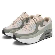 Nike Zapatillas deportivas de moda y casual para mujer Air Max 90 LV8 - Vela blanco/hueso claro/gris verde claro/verde horizonte/plata claro/negro - Ver 3