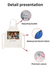 1 Stück DIY Foto Individuelle Schürze, wasserdichter horizontal gewebter Nylonstoff mit Foto Mom Männer Frauen personalisierte Lustige Bilder Kochschürze Küche Personalisierte wasserdichte Kochschürze mit individuellem Foto Logo Bild Name Kochschürze perfekt für Mutter Ehemann Freundin Freund Vater Tag Valentinstag Muttertag Geburtstag Jahrestag Abschluss Hochzeit Weihnachten Liebe einzigartiges ideales Geschenk für Vater, Familie, Freunde, Einweihungsparty