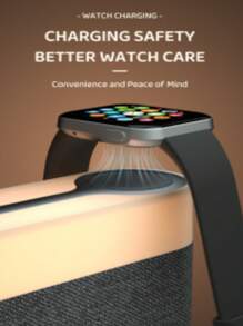 Cargador inalámbrico 4 en 1 nuevo, carga múltiple para teléfono móvil y reloj, con función de reloj despertador y luz nocturna