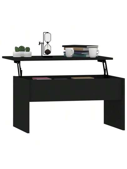 VidaXL Coffee Tafel 80x50.5x41.5 Cm Processed Wood Zwart view 7