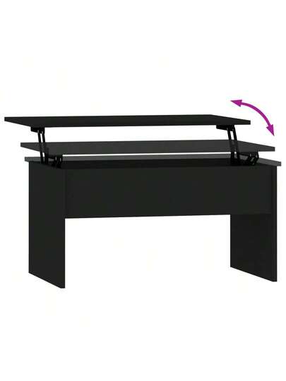 VidaXL Coffee Tafel 80x50.5x41.5 Cm Processed Wood Zwart view 6