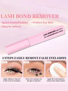 10ml Adesivo e Selante de Cílios, 5ml Removedor, Pinça, Para Cílios Postiços Tipo Wispy Duradouros À Prova D'água Uso O Dia Todo, Adesivo e Selante de Cílios 2 em 1 Para Extensão de Cílios DIY