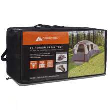 Ozark Trail 20-Person 4-Room Cabin Tent With 3 Separate Entrances For Camping
