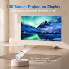 BDQ Mini Projector With Android 11, Portable Projector 4K 1080P Full HD Support, Smart Projector 5G WiFi6 BT5.0 Auto Horizontal Correction, 180°Rotatable Outdoor Projector For Phone/TV Stick/Laptop/Projector With Screen