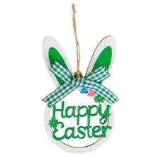 4pcs Wooden Painted Easter Eggs Decorations, Party Crafts DIY Hanging Ornaments