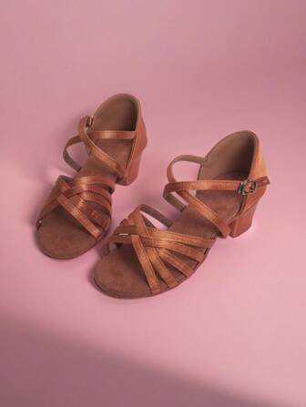 1 双全新时尚派对舞蹈学校比赛紧身衣舞鞋（女童适用）