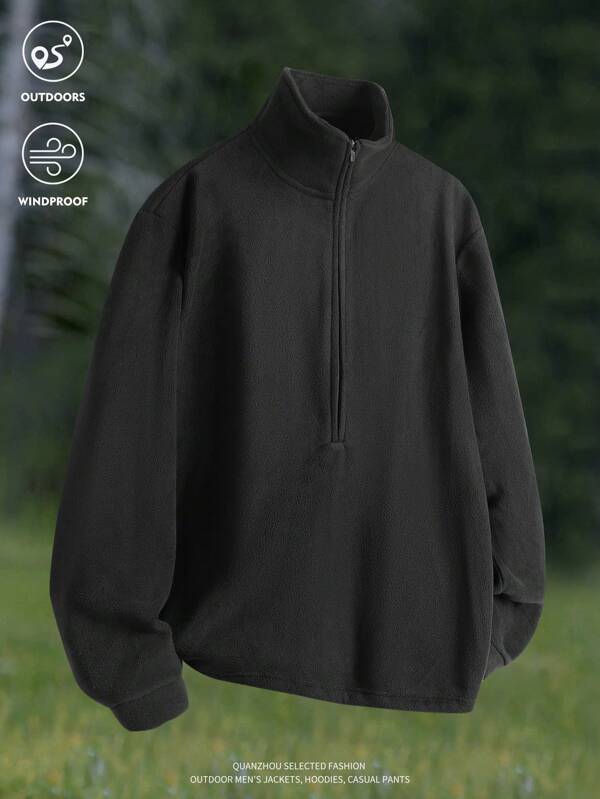 American Casual Oversized Velvet Loose Anorak Jacket, Esportes e Ar Livre, Primavera/Verão