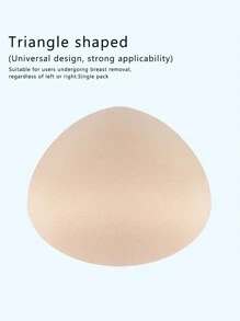 ANGDIE 1pc Cotton Spiral Shaped Fake Breast, Lightweight Prosthetic Breast For Post-Surgery Use, Latex Foam Padded Bra Insert - Beige - View 9