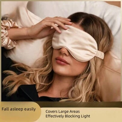 1 pieza de máscara de sueño con respiración transpirable que ayuda a aliviar la fatiga ocular y facilita el sueño, imprescindible para viajes y descansos al mediodía