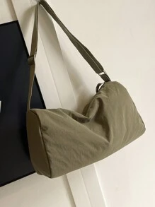 duke bear 大容量单肩包斜挎包女士枕头包，纯色