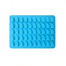 1pc 50-Cavity Silicone Bear Chocolate Mold, DIY Baking Tool For Gummy, Jelly, Chocolate, Candy, Ice Cube