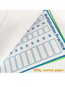 Multiplication Table Practice Poster, Dry Erase Board, Math Operations, Student Learning, Learning Supplies