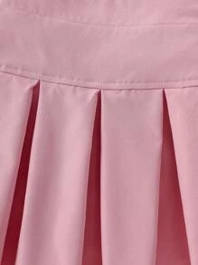 3 件套青少年女孩 8-12 岁时尚休闲运动服、网眼夹克、印花背心和迷你裙