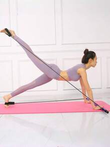 Barra de Pilates 1 peça, corda elástica multifuncional, barra de fitness, puxador de agachamento, equipamento de treinamento de ioga e exercícios de fitness, adequado para uso interno para criar um bom corpo, um ótimo presente