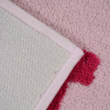 1pc 20" X 32" Bathroom Mat Non-Slip Microfiber Absorbent Bathroom Rug For Apartment Black Bathroom Mat For Tub And Shower Machine Washable Cute Bathroom Rug Fun Bathroom Decor - 粉色 - 查看 5