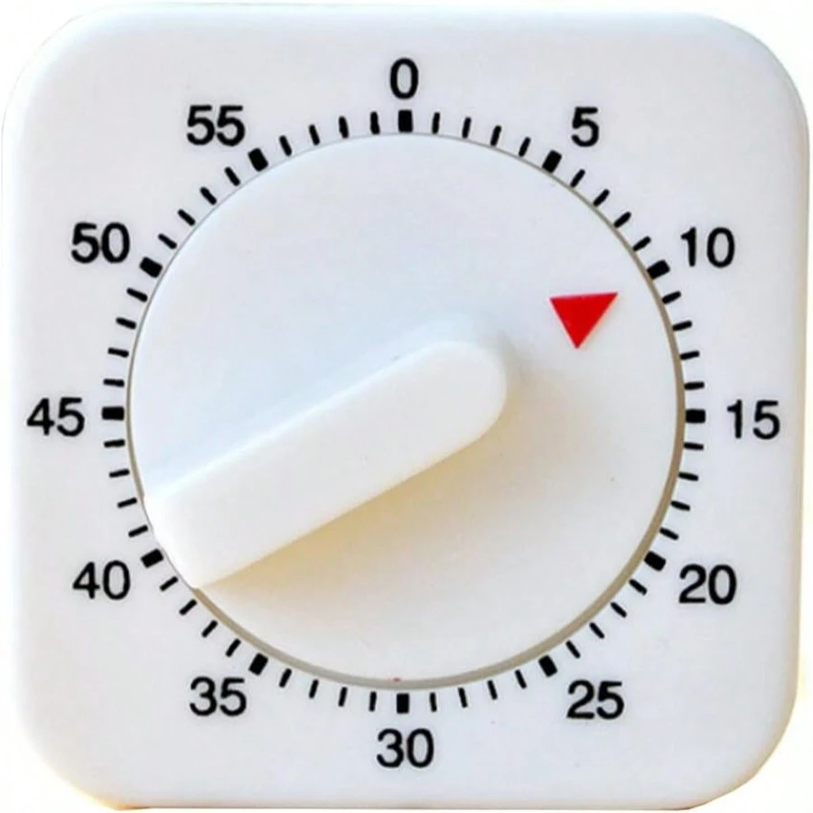 Square 60 Minute Mechanical Kitchen Timer Visual Kitchen Cooking