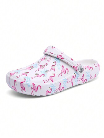 CIVHOM Women's Tie-Dye Pattern Clogs, Slip On Lightweight Two-Way Wear Garden Clogs, Non-Slip Summer Beach Slides