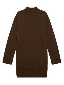 Damska Elegancka Dzianinowa Sukienka Sweterowa Do Dojazdów Do Pracy