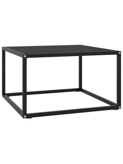 VidaXL Coffee Tafel Zwart Glass 60x60x35 Cm