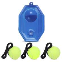 Allenatore da tennis per principianti, corda elastica per allenamento tennis singolo ad alta elasticità, adatto per pratica, partite, massaggio, animali domestici