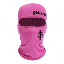 2pcs/1pc Letter And Dollar Print Ski Mask Balaclava Face Mask For Men Women UV Protection Windproof Scarf For Snowboard Motorcycle