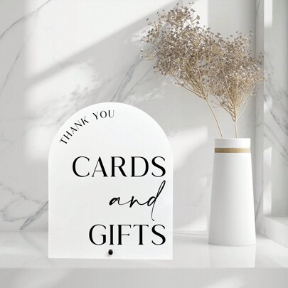Cards And Gifts Arch Acrylic Sign,Wedding And Party Signs, Wedding Party Supplies